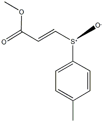 methyl 3-[(4-methylphenyl)sulfinyl]acrylate Struktur