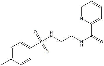 N-(2-{[(4-methylphenyl)sulfonyl]amino}ethyl)-2-pyridinecarboxamide Struktur