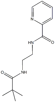 N-{2-[(2,2-dimethylpropanoyl)amino]ethyl}-2-pyridinecarboxamide Struktur