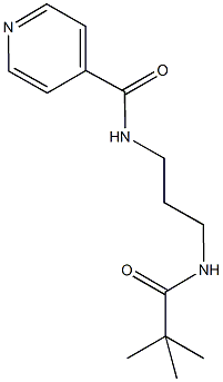 N-{3-[(2,2-dimethylpropanoyl)amino]propyl}isonicotinamide Struktur