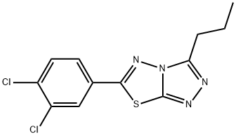 6-(3,4-dichlorophenyl)-3-propyl[1,2,4]triazolo[3,4-b][1,3,4]thiadiazole Struktur