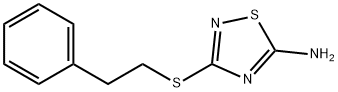 3-[(2-phenylethyl)sulfanyl]-1,2,4-thiadiazol-5-amine Struktur