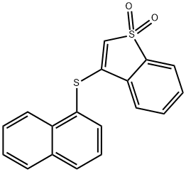 1,1-dioxido-1-benzothien-3-yl 1-naphthyl sulfide Struktur