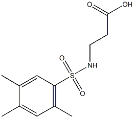 N-[(2,4,5-trimethylphenyl)sulfonyl]-beta-alanine Struktur