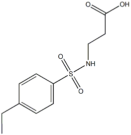 N-[(4-ethylphenyl)sulfonyl]-beta-alanine Struktur