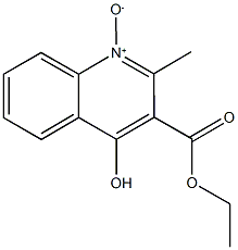 ethyl 4-hydroxy-2-methyl-3-quinolinecarboxylate 1-oxide Struktur