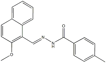 N'-[(2-methoxy-1-naphthyl)methylene]-4-methylbenzohydrazide Struktur