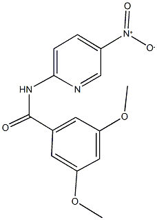 N-{5-nitro-2-pyridinyl}-3,5-dimethoxybenzamide Struktur