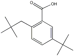 5-tert-butyl-2-neopentylbenzoic acid Struktur