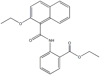 ethyl 2-[(2-ethoxy-1-naphthoyl)amino]benzoate Struktur