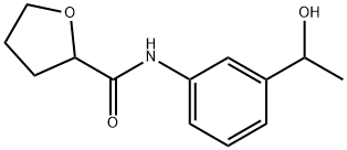 N-[3-(1-hydroxyethyl)phenyl]tetrahydro-2-furancarboxamide Struktur