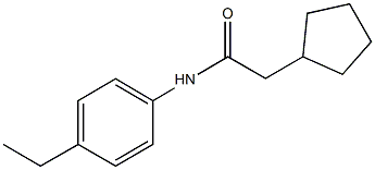 2-cyclopentyl-N-(4-ethylphenyl)acetamide Struktur