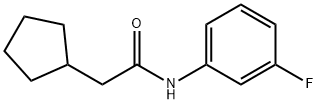 2-cyclopentyl-N-(3-fluorophenyl)acetamide Struktur