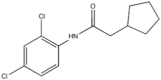 2-cyclopentyl-N-(2,4-dichlorophenyl)acetamide Struktur