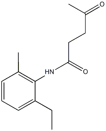 N-(2-ethyl-6-methylphenyl)-4-oxopentanamide Struktur