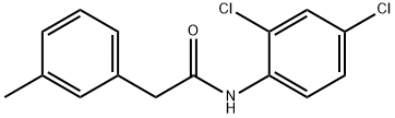 N-(2,4-dichlorophenyl)-2-(3-methylphenyl)acetamide Struktur