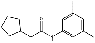 2-cyclopentyl-N-(3,5-dimethylphenyl)acetamide Struktur