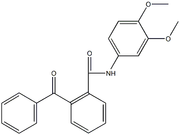 2-benzoyl-N-(3,4-dimethoxyphenyl)benzamide Struktur