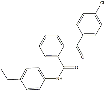 2-(4-chlorobenzoyl)-N-(4-ethylphenyl)benzamide Struktur