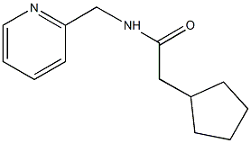 2-cyclopentyl-N-(2-pyridinylmethyl)acetamide Struktur