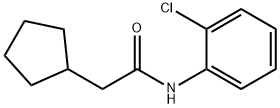 N-(2-chlorophenyl)-2-cyclopentylacetamide Struktur