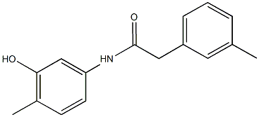 N-(3-hydroxy-4-methylphenyl)-2-(3-methylphenyl)acetamide Struktur