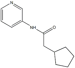 2-cyclopentyl-N-(3-pyridinyl)acetamide Struktur