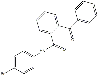 2-benzoyl-N-(4-bromo-2-methylphenyl)benzamide Struktur