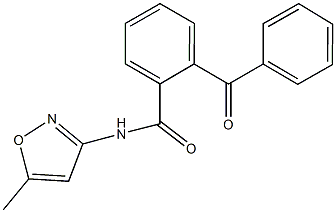 2-benzoyl-N-(5-methyl-3-isoxazolyl)benzamide Struktur