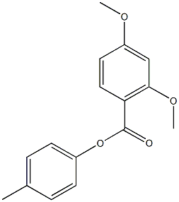 4-methylphenyl 2,4-dimethoxybenzoate Struktur