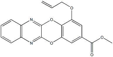 methyl 4-(allyloxy)[1,4]benzodioxino[2,3-b]quinoxaline-2-carboxylate Struktur