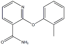 2-(2-methylphenoxy)nicotinamide Struktur