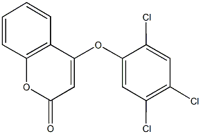 4-(2,4,5-trichlorophenoxy)-2H-chromen-2-one Struktur