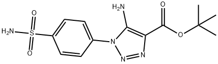 tert-butyl 5-amino-1-[4-(aminosulfonyl)phenyl]-1H-1,2,3-triazole-4-carboxylate Struktur