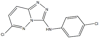 N-(4-chlorophenyl)-N-(6-chloro[1,2,4]triazolo[4,3-b]pyridazin-3-yl)amine Struktur