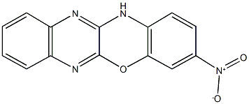 3-nitro-12H-quinoxalino[2,3-b][1,4]benzoxazine Struktur