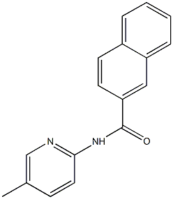 N-(5-methyl-2-pyridinyl)-2-naphthamide Struktur