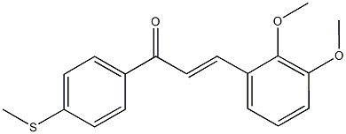 3-(2,3-dimethoxyphenyl)-1-[4-(methylsulfanyl)phenyl]-2-propen-1-one Struktur