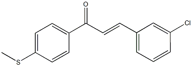 3-(3-chlorophenyl)-1-[4-(methylsulfanyl)phenyl]-2-propen-1-one Struktur