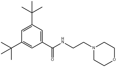 3,5-ditert-butyl-N-[2-(4-morpholinyl)ethyl]benzamide Struktur