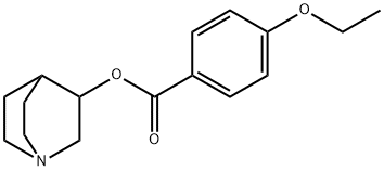 1-azabicyclo[2.2.2]oct-3-yl 4-ethoxybenzoate Struktur