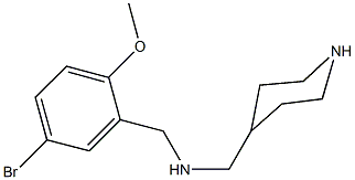 N-(5-bromo-2-methoxybenzyl)-N-(4-piperidinylmethyl)amine Struktur