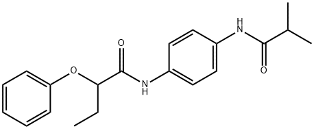 N-[4-(isobutyrylamino)phenyl]-2-phenoxybutanamide Struktur