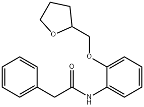 2-phenyl-N-[2-(tetrahydro-2-furanylmethoxy)phenyl]acetamide Struktur