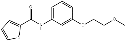 N-[3-(2-methoxyethoxy)phenyl]-2-thiophenecarboxamide Struktur