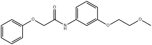 N-[3-(2-methoxyethoxy)phenyl]-2-phenoxyacetamide Struktur