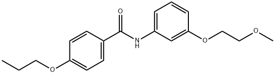 N-[3-(2-methoxyethoxy)phenyl]-4-propoxybenzamide Struktur