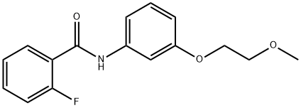 2-fluoro-N-[3-(2-methoxyethoxy)phenyl]benzamide Struktur