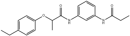 2-(4-ethylphenoxy)-N-[3-(propionylamino)phenyl]propanamide Struktur