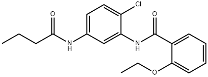 N-[5-(butyrylamino)-2-chlorophenyl]-2-ethoxybenzamide Struktur